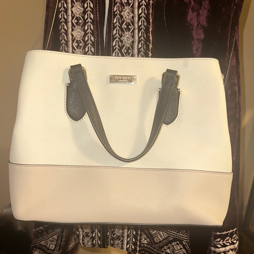 Kate Spade Cream and Black Tote